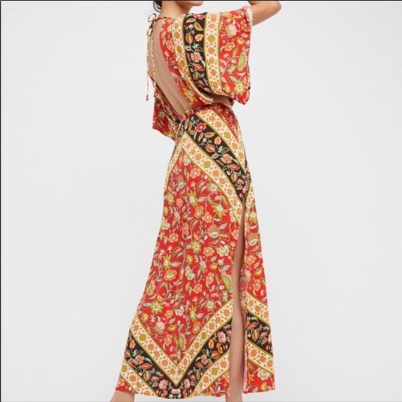 SPELL Lolita Cut-out Maxi Dress in Campfire - Picture 4 of 7